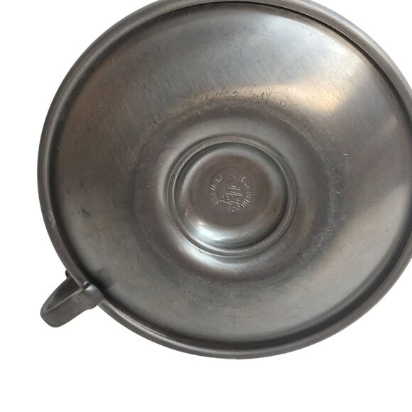 Vintage Oneida Heirloom Pewter Chamberstick Candle Stick Holder Loop Handle - Picture 4 of 8